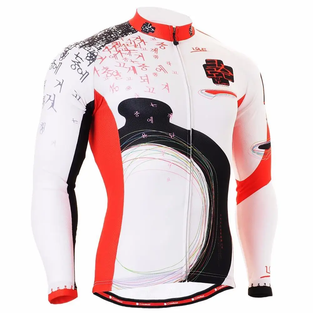 Men`s MTB Road Bike Gear 2501/ Useful 3 Rear-pockets Quick Dry Bicycle Clothing Long Sleeve Comfortable-fitting Cycling Jersey | Спорт и