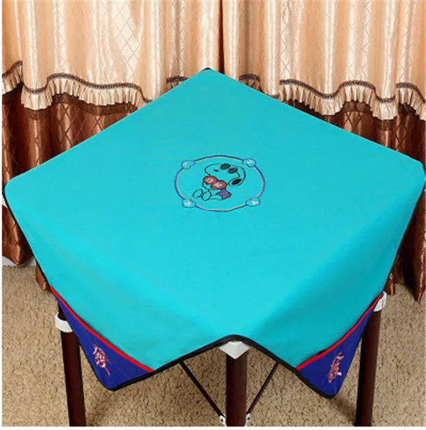 1.1X1.1m Lightblue Технология вышивки квадратная 0,95*0,95 м или 1,1*1,1 м тишина маджонг коврик скатерть, настольные игры Mah-Jong коврик reduce nois - Цвет: 1.1X1.1m Lightblue
