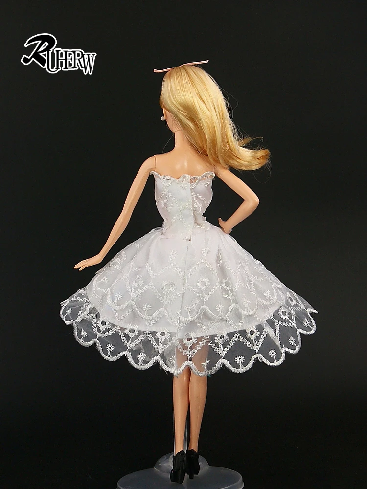 2020 New Doll Accessories lifestyle Suit white Ballet short Dress Clothes For Barbie doll Festival Gift Girl | Игрушки и хобби