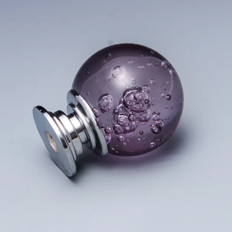 10 шт 30 мм пузырьковый Шар Алмазные дверные ручки хрустальный стеклянный шкаф