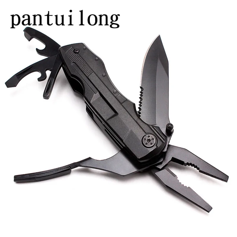 Multitool Outdoor Survival Pliers Pocket Knife Folding Hand Tool Screwdriver Cutter Serrated Edc Combination Multi Functional |