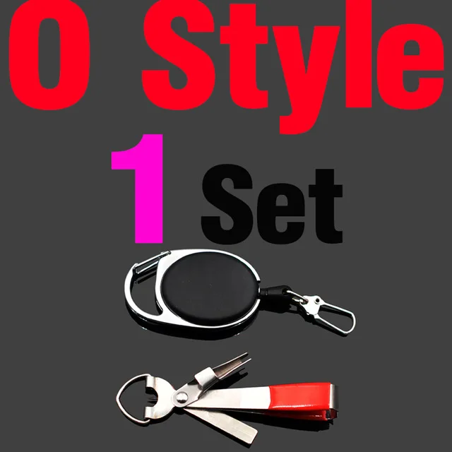O style 1Set MNFT Pro быстрое завязывание рыболовных инструментов быстрое завязывание узлов инструмент ноготь завязывание линии резак клипер кусачки w/Zinger Ретрактор снасти Аксессуары - Цвет: O style 1Set