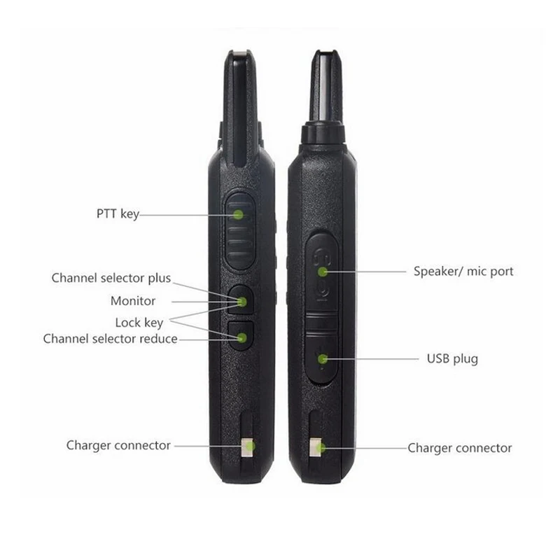 Двухсторонняя рация WLN AP 100 UHF двухсторонняя с зажимом 2 шт. KD C1|long range radio|radio radioradio |