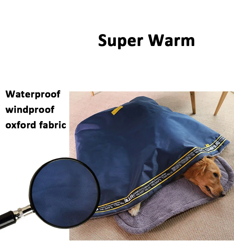 Зимняя теплая спальная пещера для большой собаки домик маленькой средней мягкий