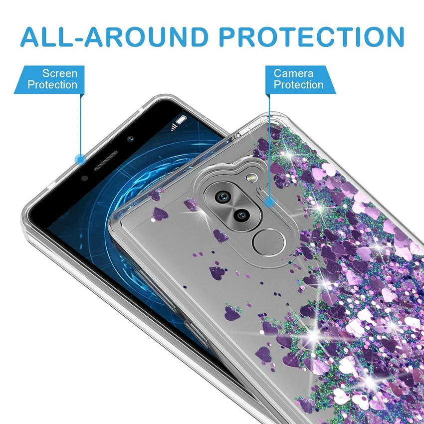 UPaitou Case for Huawei P20 P8 P9 P10 Mate 8 9 10 Pro Honor 6X 6A 7X Nova 2 2S 2I 3E Lite Plus Girl's Bling Glitter TPU |