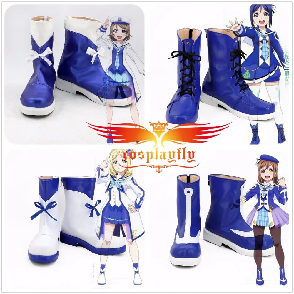 Обувь для косплея Для Взрослых Aqours Dia Kanan Mari Chika Ruby Yoshiko Riko Watanabe Hanamaru|ruby boots|boots bootsboots
