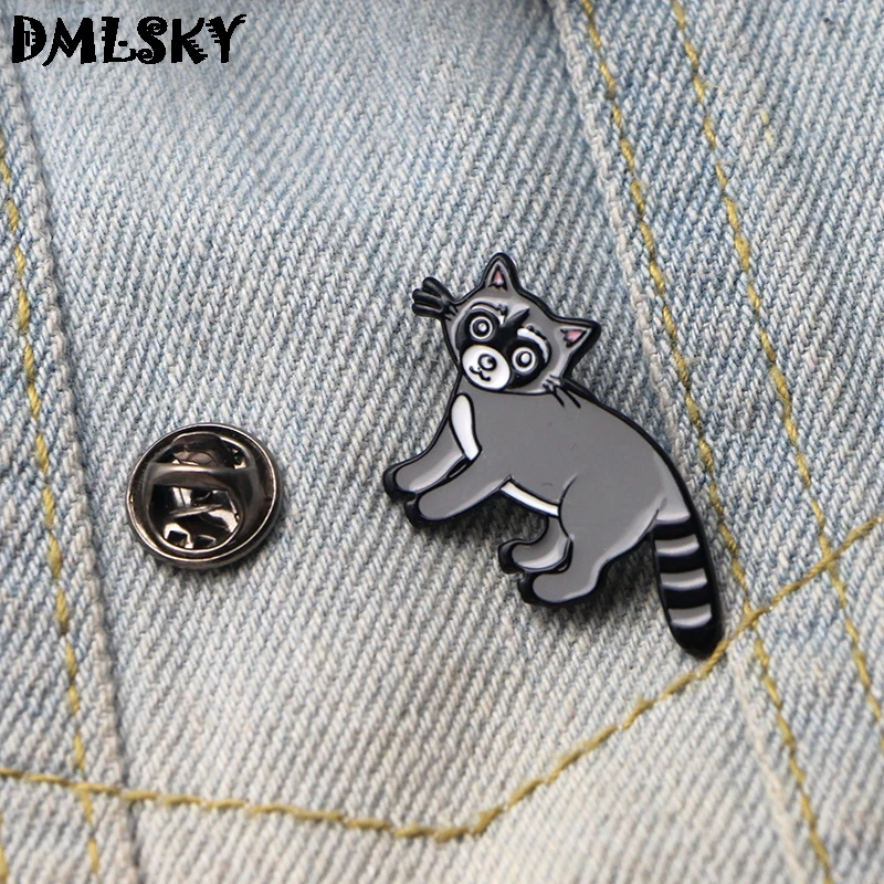 Эмалированные булавки DMLSKY в виде медведя очаровательные Милые Броши Значки для