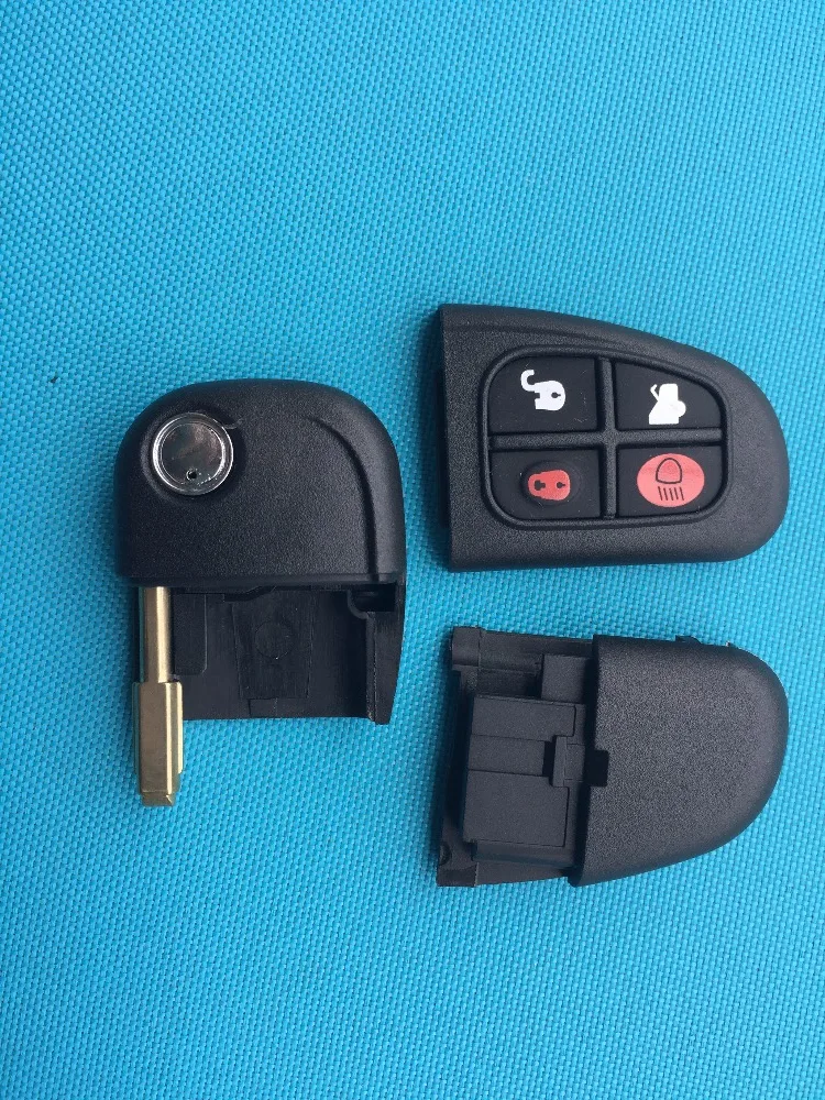 Для Jaguar X TYPE S XJ XKR XF XK E 4 кнопочный дистанционный умный флип-Брелок чехол Tibbe корпус
