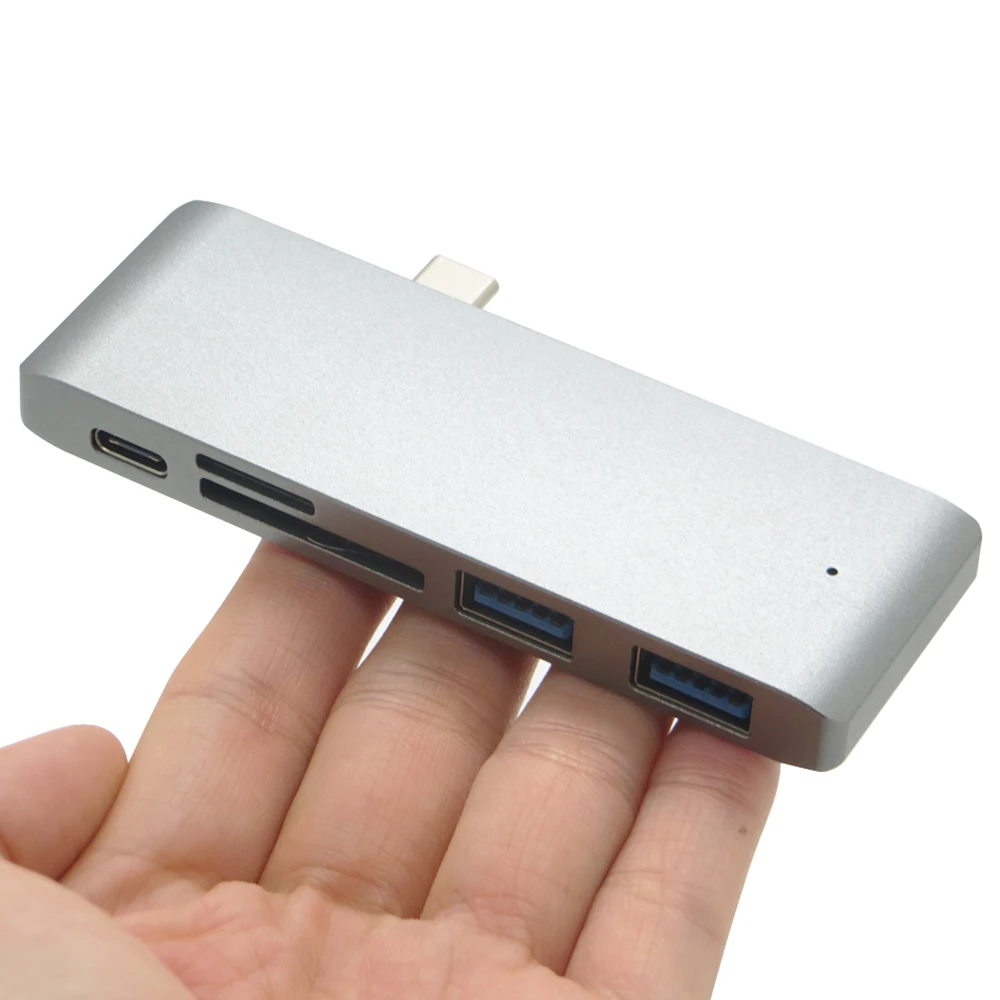 USB-концентратор 5 в 1 Type C на USB 3 0 кардридер для SD/TF-карт | Компьютеры и офис