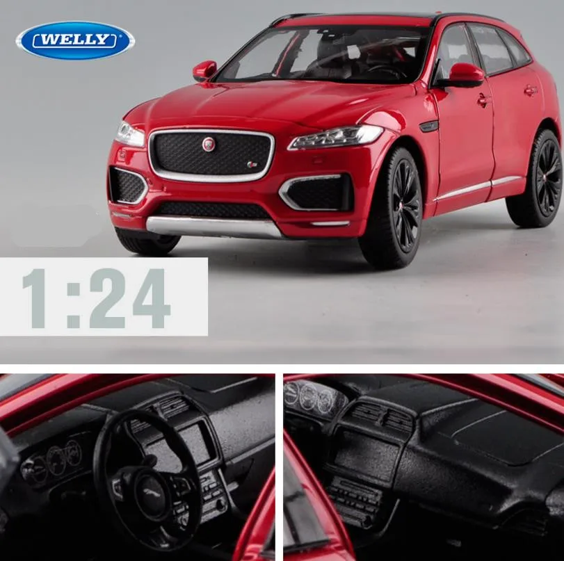 1:24 передовая Игрушечная машина из сплава Jaguar F-PACE литая под давлением