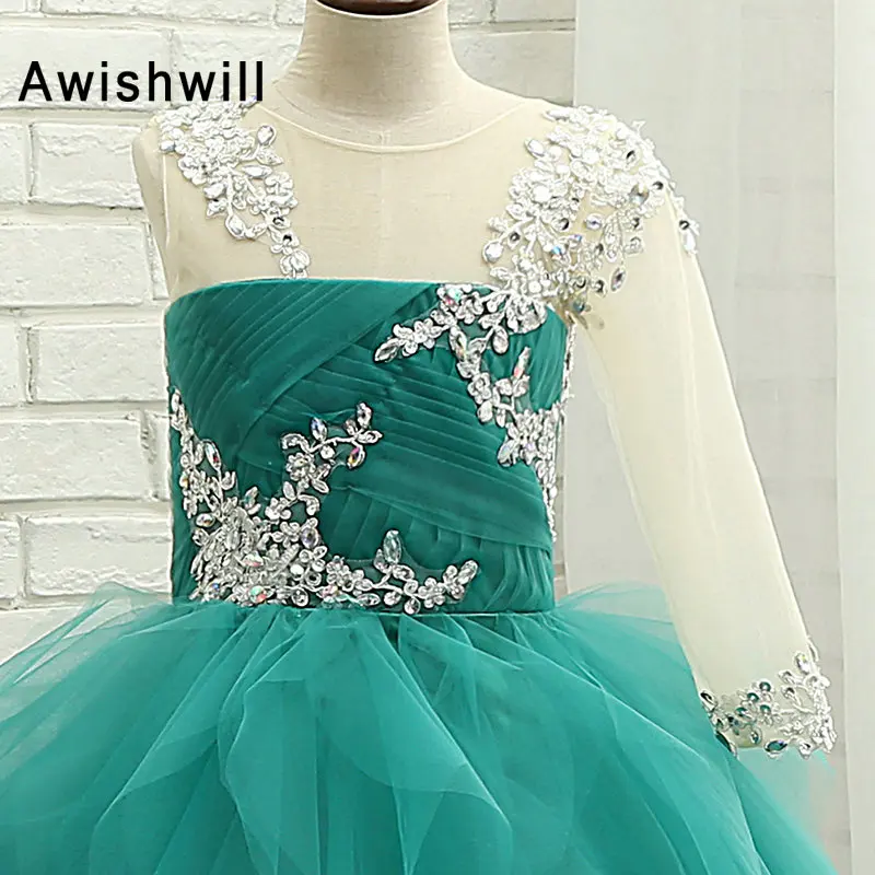 Новое поступление 2020 года бальное платье с цветочным узором для девочек