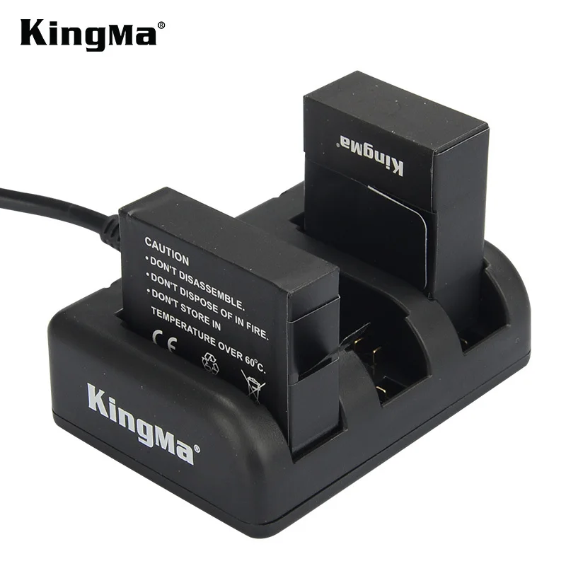 KingMa FOR gopro hero4 3+ 3 3-Channel charger for GoPro HERO4 AHDBT-401 HD HERO3+ HERO3 AHDBT-201 AHDBT-301 AHDBT-302 | Электроника
