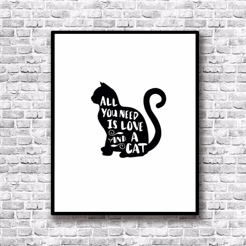 Хит все что вам нужно это котировки кошек настенные картины холст художественные