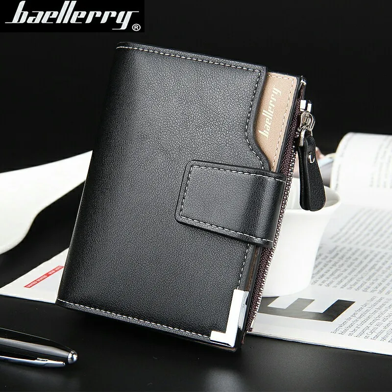 

Baellerry brand Wallet men money bag Fashion men wallets purse Card Holde short male clutch leather wallet mens billetera hombre