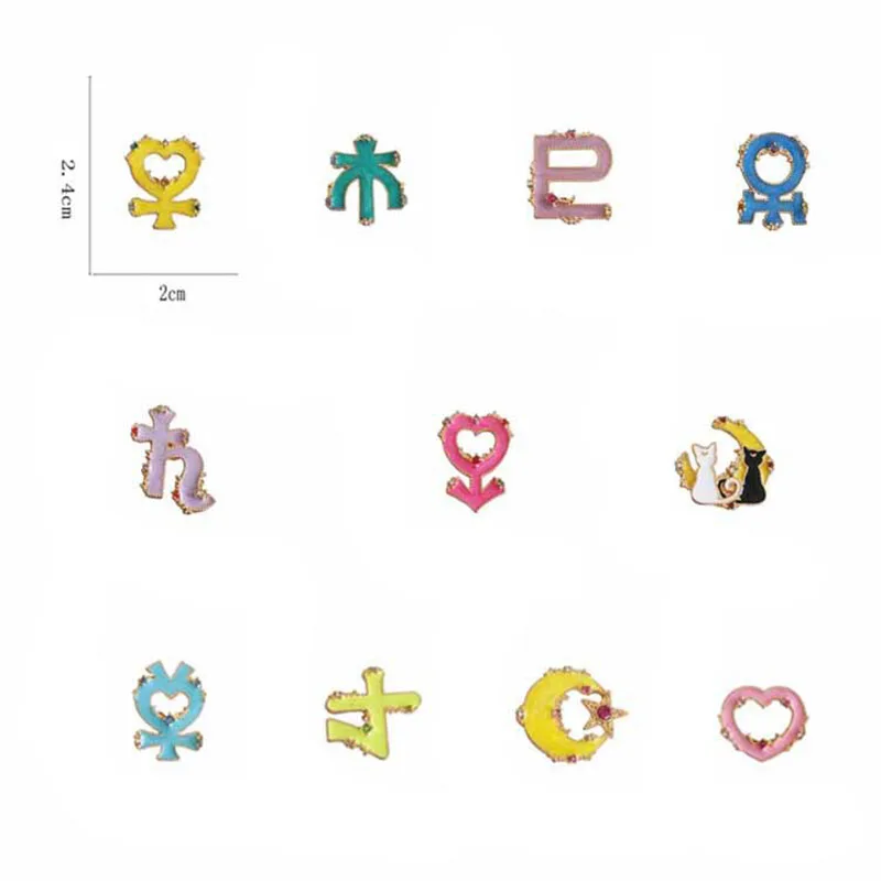 Аниме Сейлор Мун Луна Сенши значок брошь Косплей Костюм палочка|sailor brooch|brooch sailor