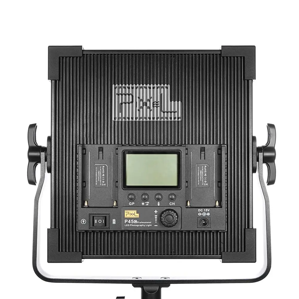 Pixel P45C LED освещение для видеосъемки Регулируемый двухцветный 3000 K 8000 ЖК дисплей