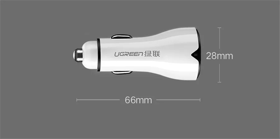 Высокое качество Ugreen 24 Вт 4.8A быстрое автомобильное зарядное устройство для Xiaomi Mi7 Mi6 Mi5 автомобильное зарядное устройство для samsung Galaxy S9 S8 Plus S7 планшет