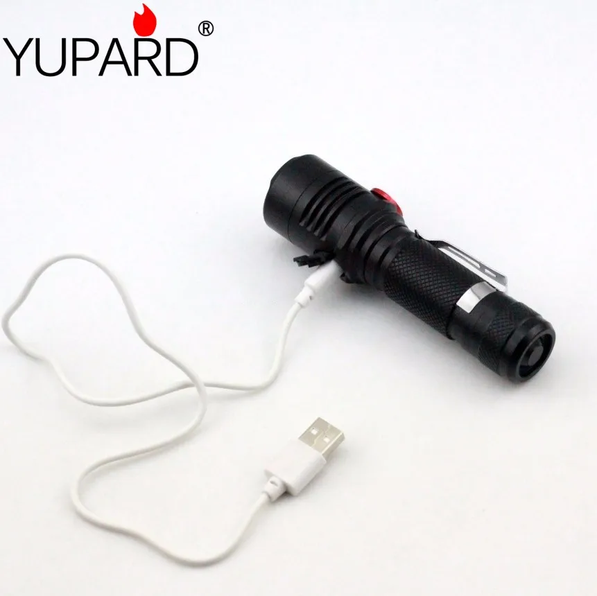 Фонарик yupard с плавным затемнением светодиодный фонарь XM L2 T6 usb зарядкой для