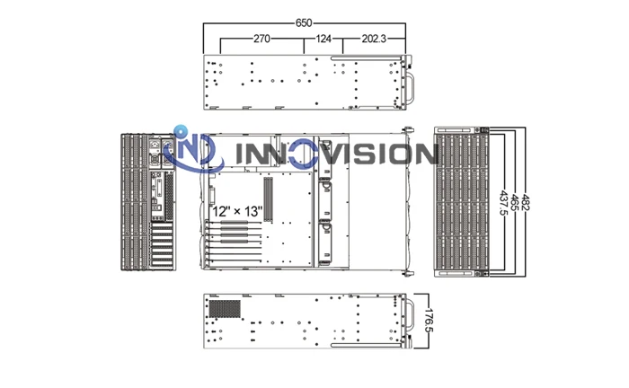 Оптимизированный Серверный корпус S46536 с 36 отсеками 4u hotswap с 6gb expander backplane для большого сервера хранения/облачного компьютера