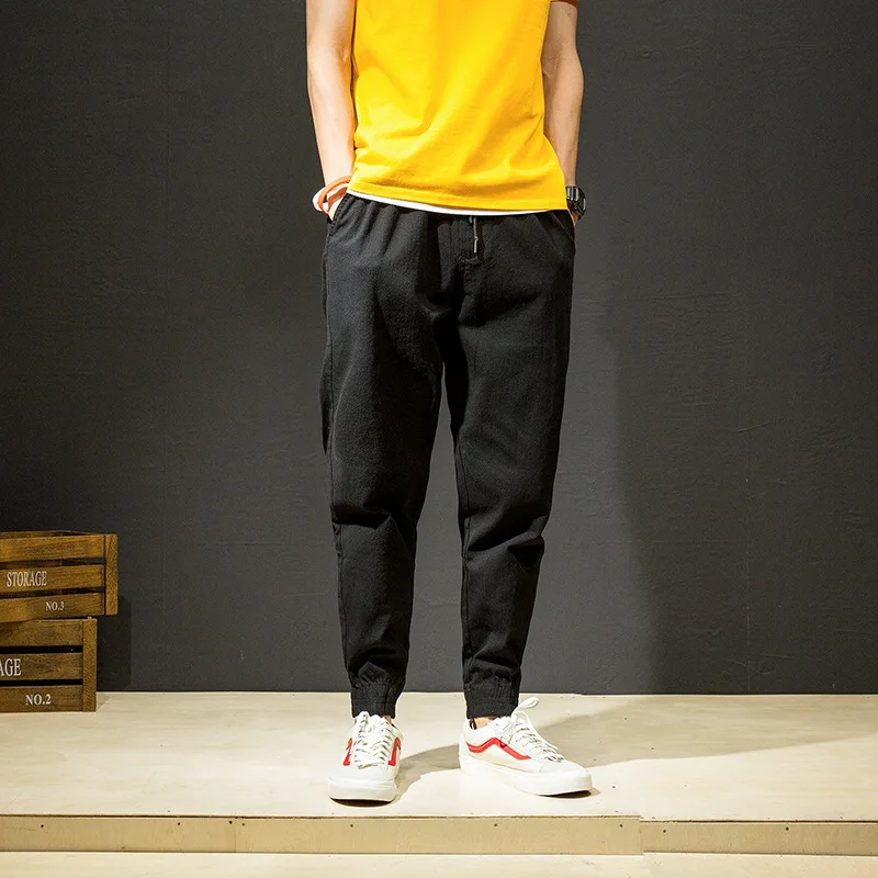 

Men Jeans 2019 Vintage Fashion Elasticity Streetwear Hip Hop Ripped Biker Jeans Men Casual Loose Denim Harem Pants Plus Size