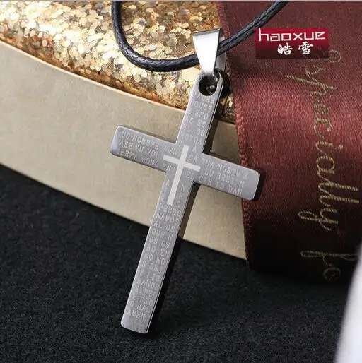 1 шт. высокое качество мужские ювелирные изделия из нержавеющей стали Библейский