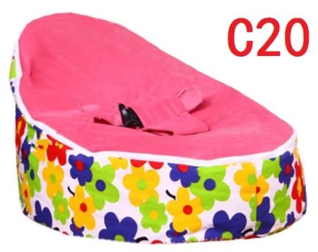 Просто чехол! Новинка года Multicolors детская Груша-мешок Pouf портативный детский стул складной мама sandalyesi жгут Детская безопасность ремень