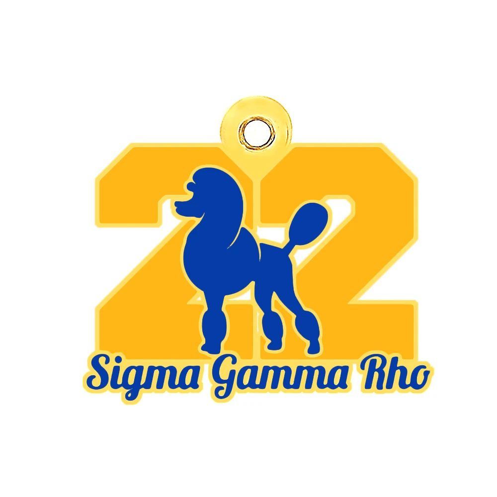 Греческая буква общества SIGMA GAMMA RHO ювелирные изделия для братства металлическая