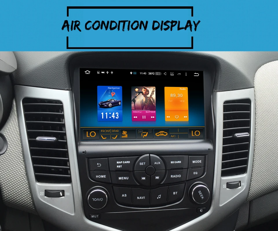" Автомагнитола Android 9,0 для Chevrolet Cruze мультимедиа 2008 2009 2010 2011 поддержка gps Рулевое колесо управление 4G Lte