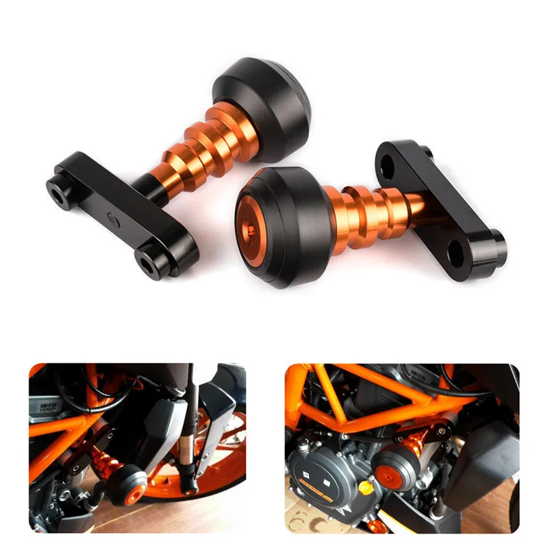 Защита от удара мотоцикла CNC алюминиевые падающие слайдеры рамы для KTM DUKE 390 2013 2018