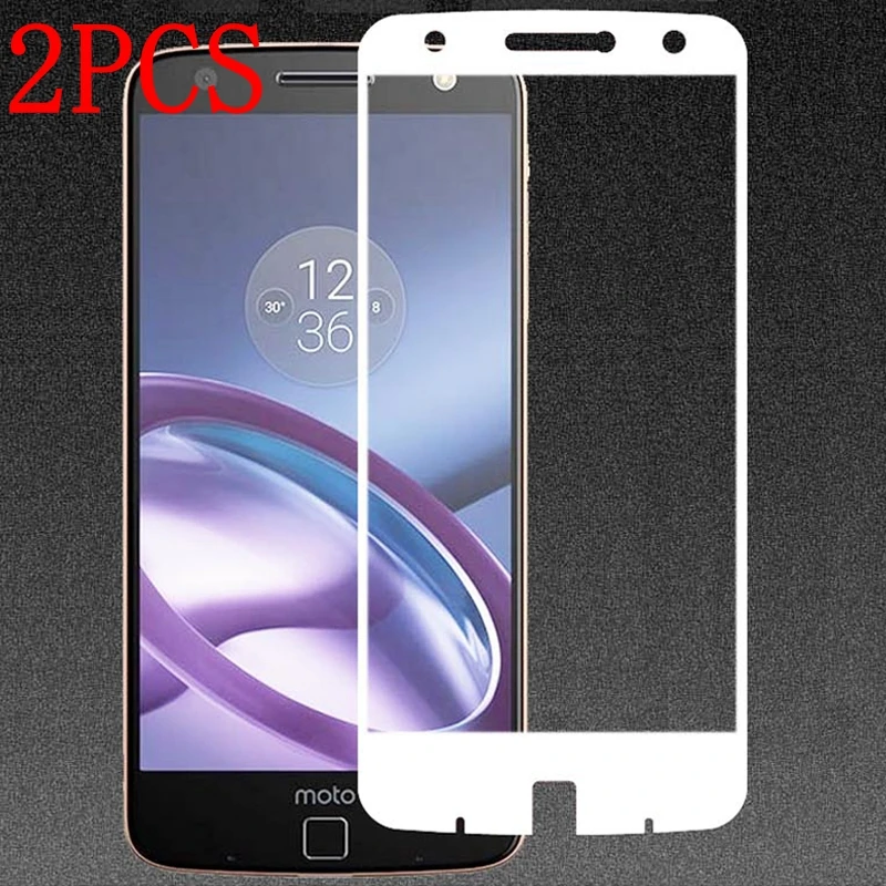 2 шт. полное покрытие закаленное стекло для Motorola Moto Z2 Force Защитная пленка экрана