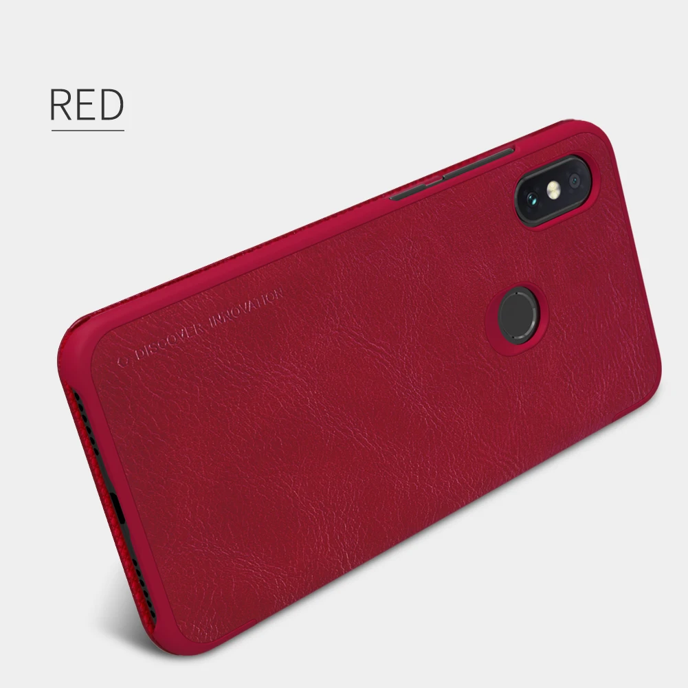 Чехол-накладка для Xiaomi Redmi Note 6 Pro, серия Nillkin Qin, чехол-книжка из искусственной кожи для Xiaomi Redmi Note 6 Pro