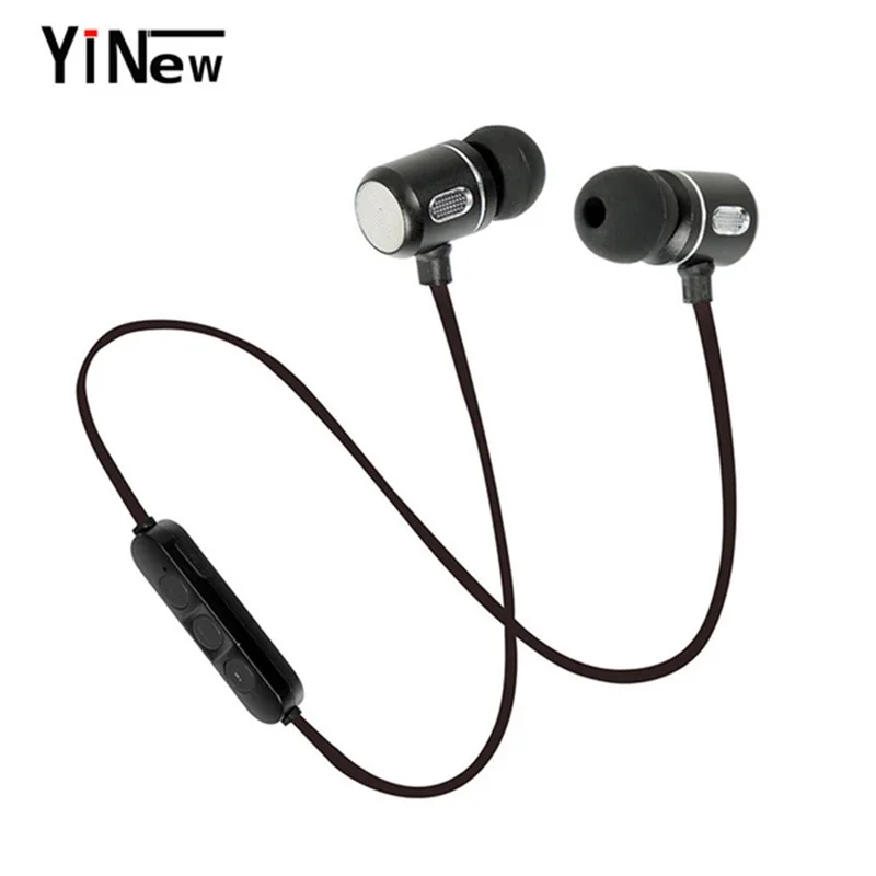 Yinew Портативный Беспроводной Bluetooth наушники в ухо Спорт на открытом воздухе с