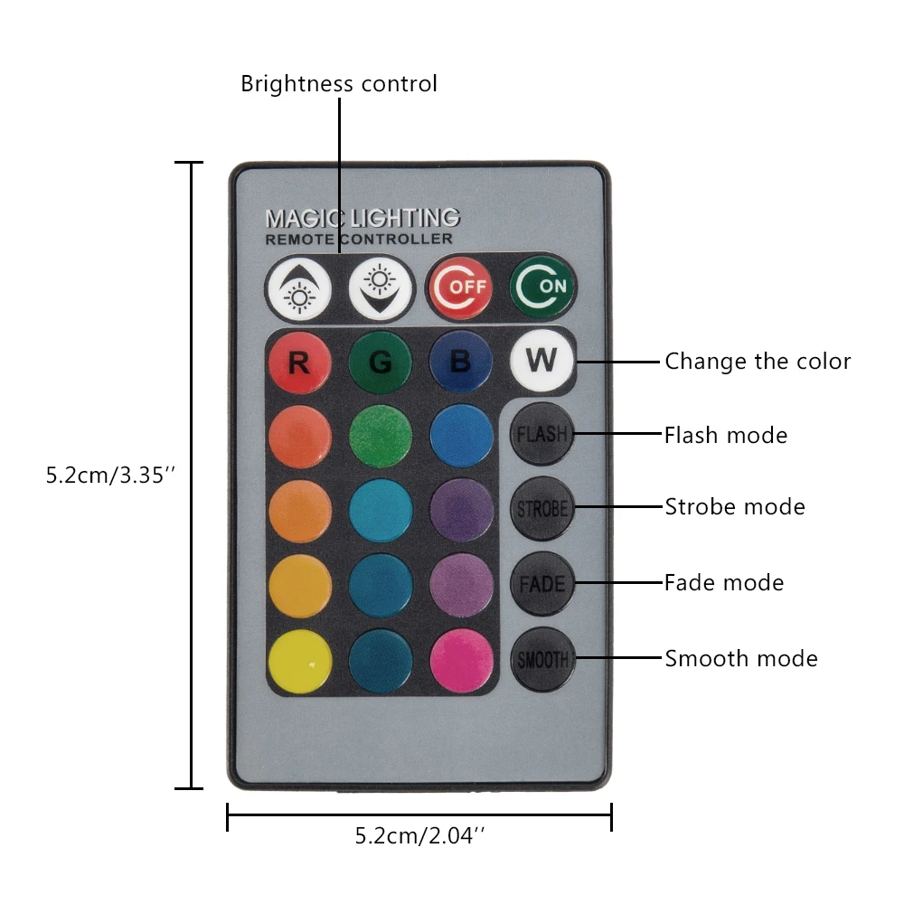 4 Вт Светодиодный светильник B22 байонетная Регулируемая RGB изменение цвета с