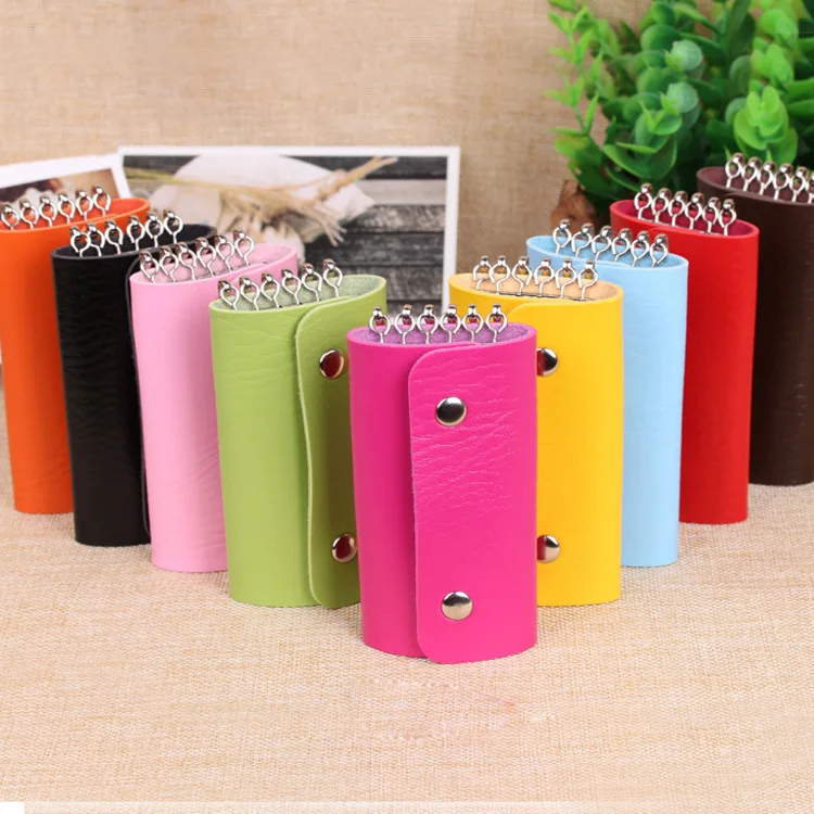 Модная новая сумка для ключей оптовая продажа акция Качественные однотонные