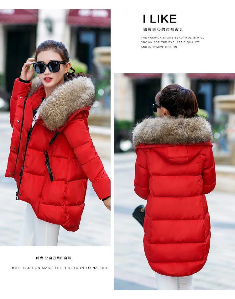 Женские зимние куртки и пальто 2019 теплое с подкладкой длинная толстая куртка