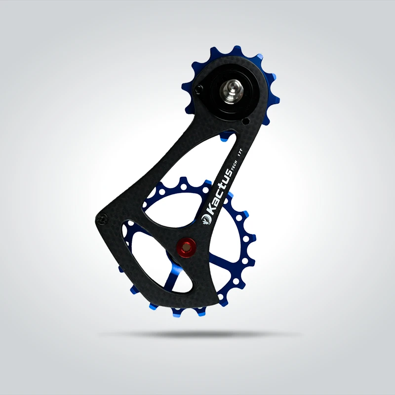 17TSR углеродное волокно велосипед задний переключатель жокейский набор колес 12/17