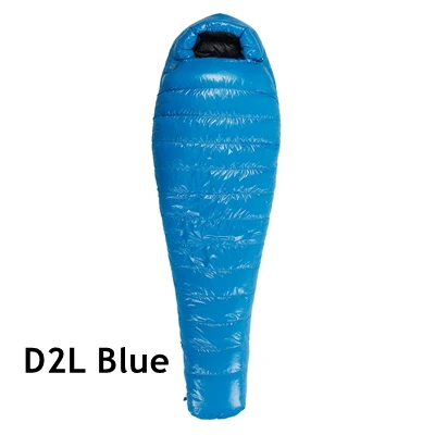 D2 L Blue Aegismax D1 D2 белая утка вниз Сращивание Мумия спальный мешок Сверхлегкий Кемпинг зима удлиняется спальный мешок - Цвет: D2 L Blue