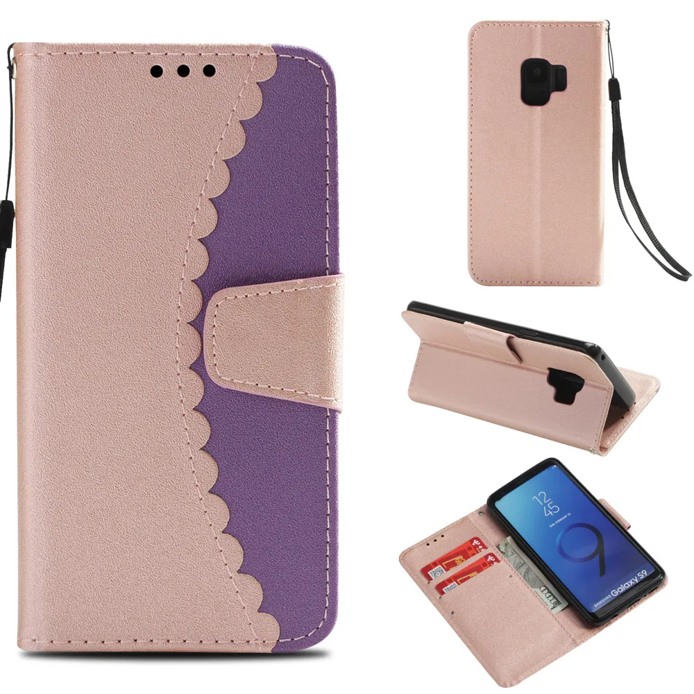 Новый флип чехол для Samsung S7 S8 S9 S7edge S8plus S9P телефона Note9 J7 A5 A8 модный кошелек