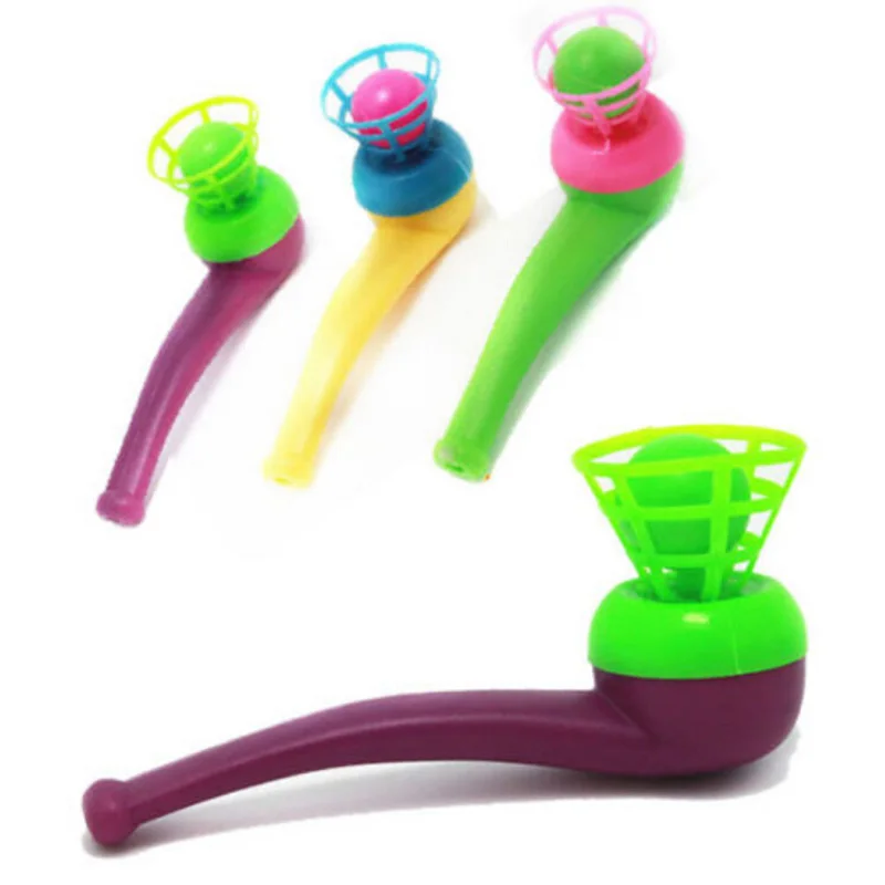 

1 шт пластиковые шарики для трубки игрушки дующие игрушки для детей подарок случайного цвета