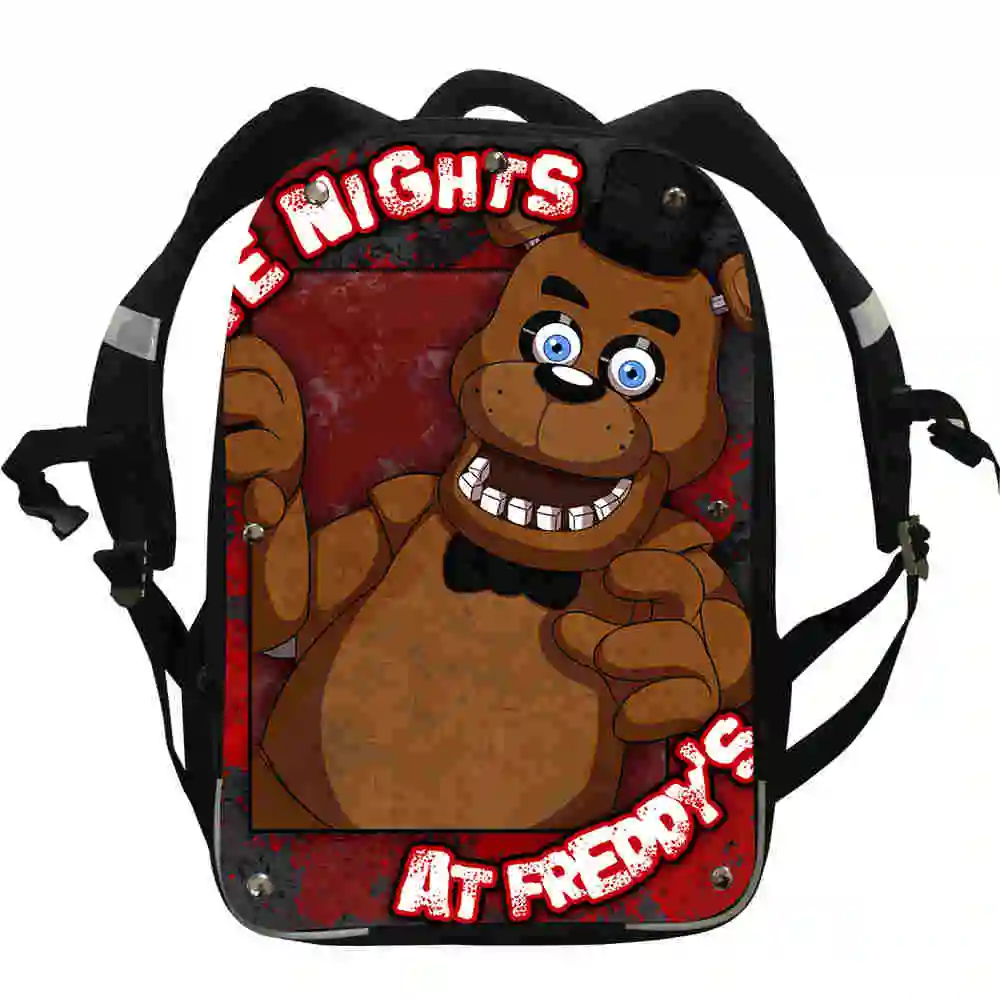 FNAF аниме-рюкзаки животные лошадь Орел Фредди сумки Чика; Фокси мальчики девочки подростковые школьные сумки Mochila коробка ланч пенал - Цвет: S