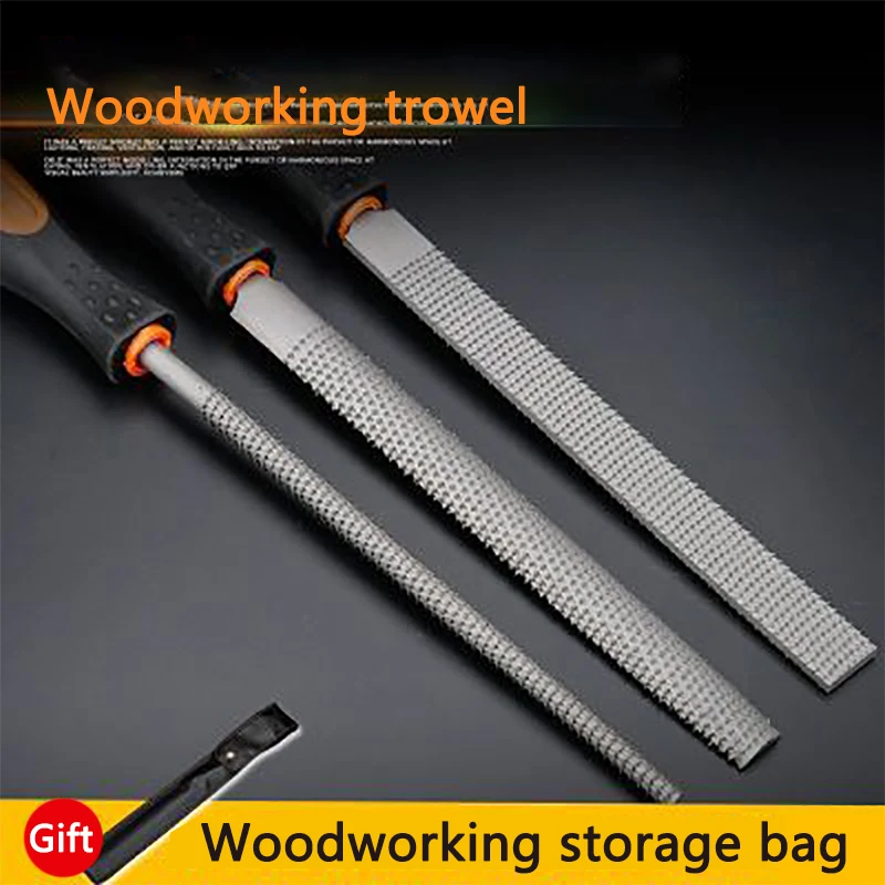 DOXA High Strength Steel Three-piece Suit Woodworking File Middle Tooth Smooth the Object Sanding Tool Gift Bag Hand | Инструменты