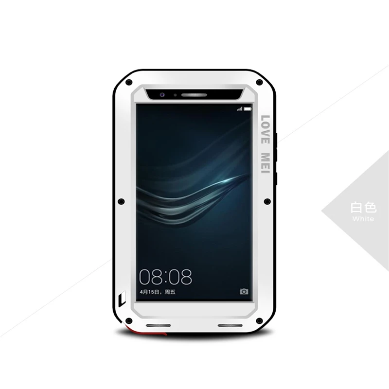 

LOVE MEI Aluminum Metal Case For Huawei P9 / P9 Plus Cover Armor Shockproof Life Waterproof Case For Huawei P9 P9 Plus Coque