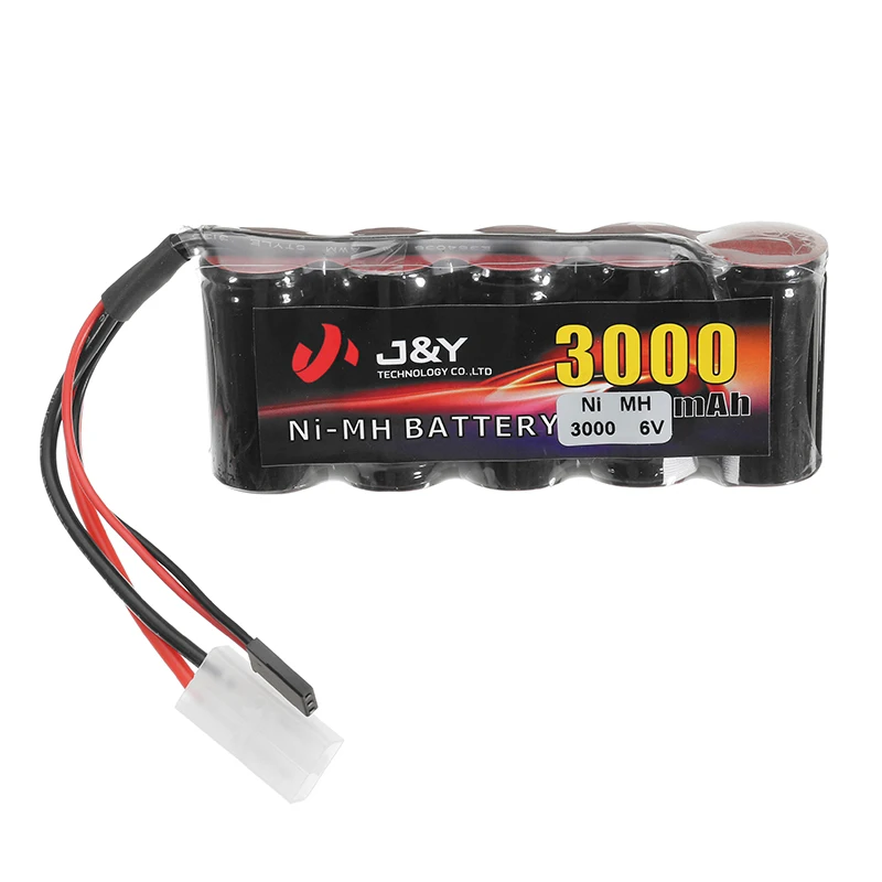 Высокое качество J &amp Y 6V 3000mAh NiMH аккумуляторная батарея Lipo для штекер FUTABA Servo RC