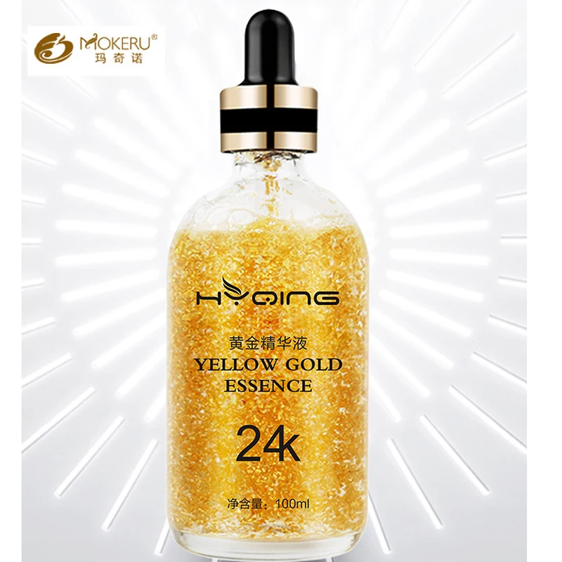 Mokeru 24K Золотая Витаминная сыворотка, антивозрастной уход за лицом, сыворотка с гиалуроновой кислотой против морщин, 24K Золотая Сыворотка для ухода за кожей лица