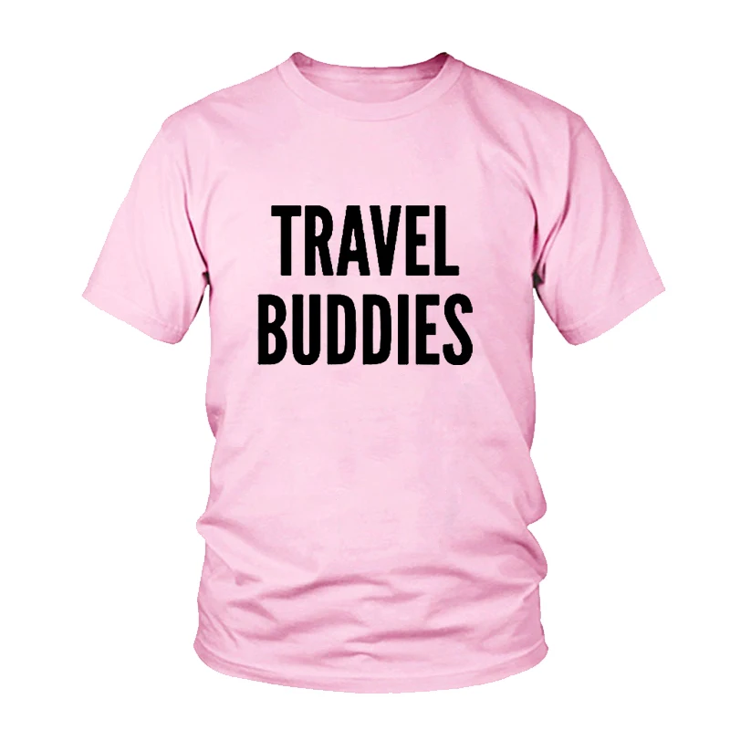 Подходящая футболка Travel Buddies унисекс Женская Мужская для пар топ отпуска на