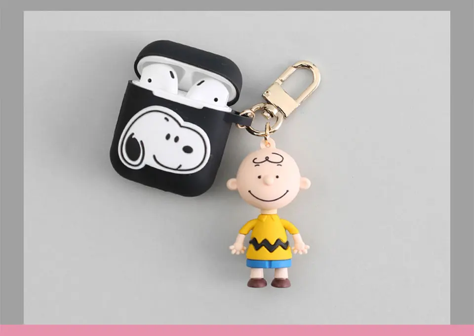 Мультяшный декоративный силиконовый чехол для Apple Airpods, чехол, аксессуары, защитная крышка, Bluetooth, чехол для наушников, брелок, подарки