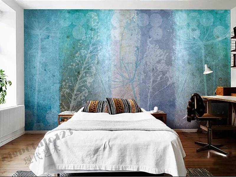 Пользовательские 3D фрески мечта красочный узор абстрактное дерево papel де parede