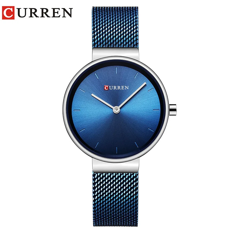 

CURREN Blue Wrist Watches Women Watches Luxury Brand Steel Ladies Quartz Women Watches 2018 Sport Relogio Feminino Montre Femm