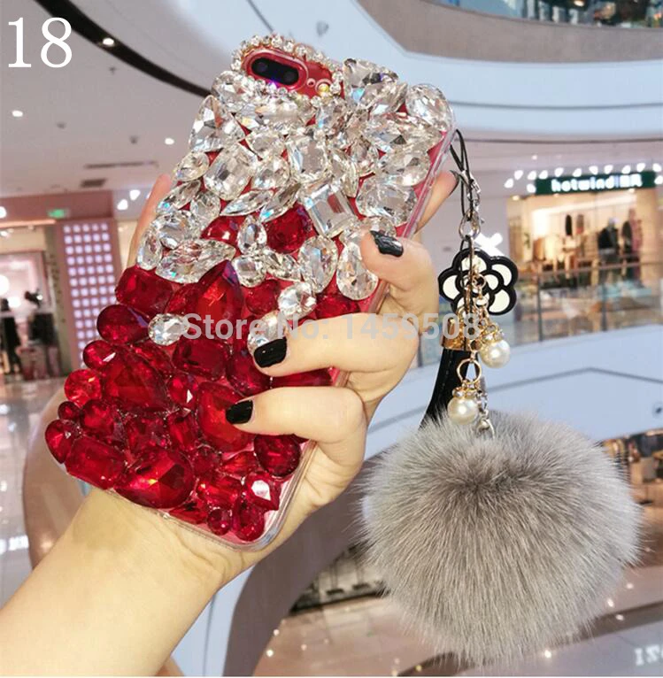 For HuaWei Y5 Y6 II 2017 Y7 Prime Y9 2018 2019 Honor 4A Big Rhinestone Case Diamond Cover |