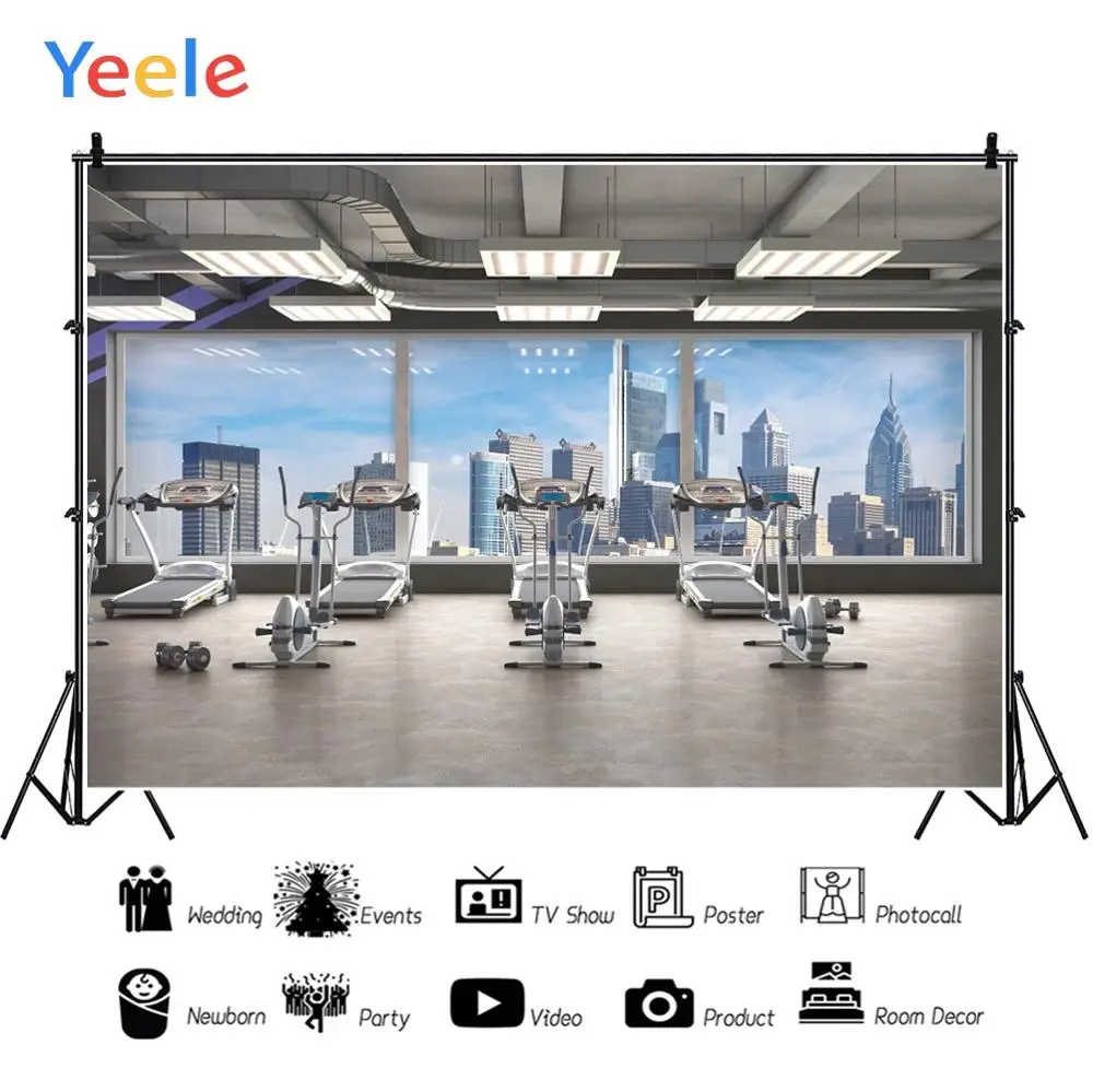 Yeele интерьерное оборудование для фотосъемки в тренажерном зале французские окна